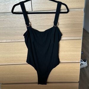 Size L Superdown black bodysuit
